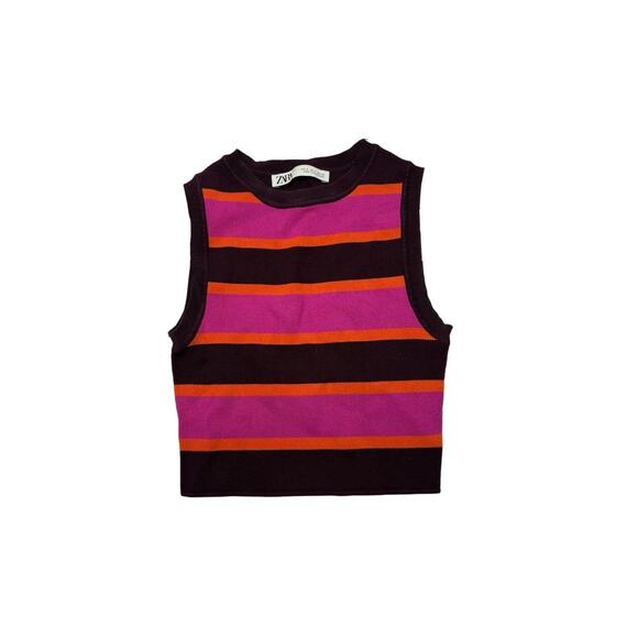 Zara Size Small Thick Wuality Striped Top - Picture 4 of 5